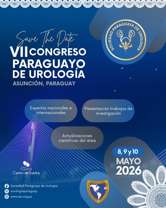 Flyer VII CONGRESO PARAGUAYO DE UROLOGÍA